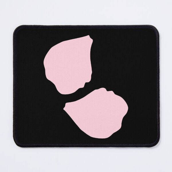 Item preview, Two Minimalist Pink Flower Elements Pun designed and sold by LekkieStudioArt.