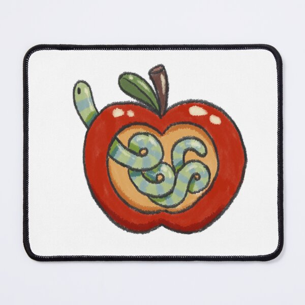 Item preview, Apple with Worm designed and sold by Boneandskull.