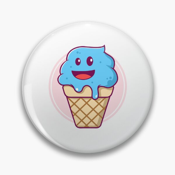 Item preview, Happy Blue Scoop Ice Cream Cartoon designed and sold by anthonyplynch.
