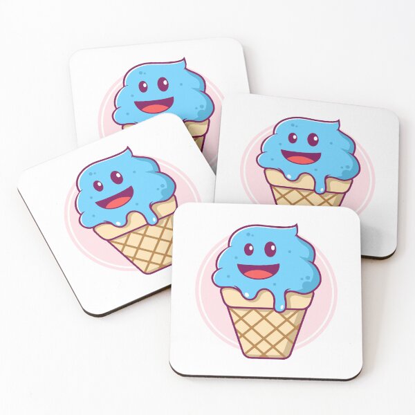 Item preview, Happy Blue Scoop Ice Cream Cartoon designed and sold by anthonyplynch.