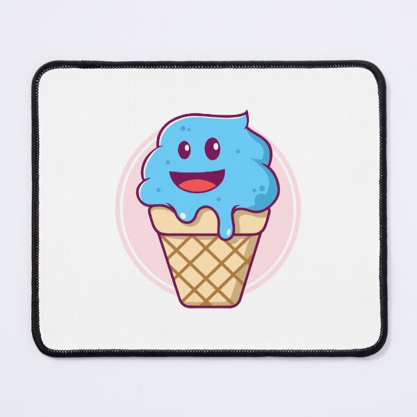 Item preview, Happy Blue Scoop Ice Cream Cartoon designed and sold by anthonyplynch.