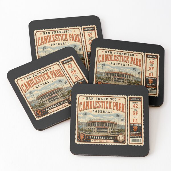 Item preview, San Francisco Baseball Vintage Ticket Stub Candlestick Park Design designed and sold by GhostDawgs.
