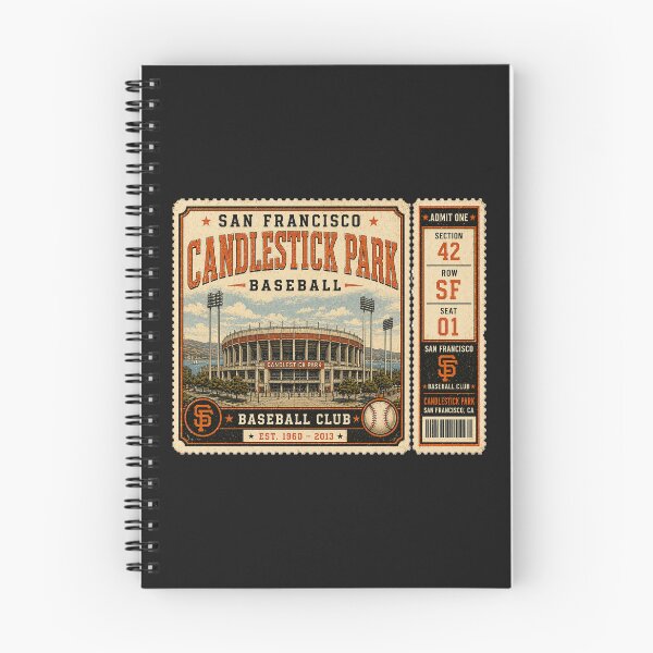 Item preview, San Francisco Baseball Vintage Ticket Stub Candlestick Park Design designed and sold by GhostDawgs.