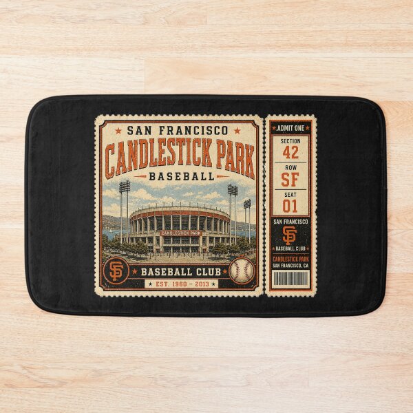 Item preview, San Francisco Baseball Vintage Ticket Stub Candlestick Park Design designed and sold by GhostDawgs.