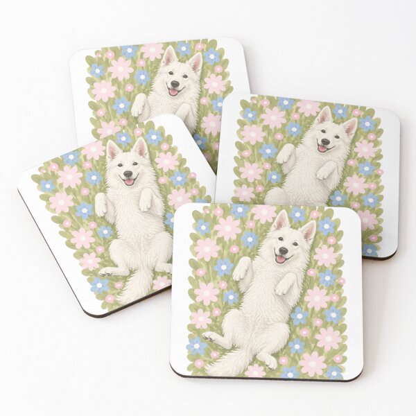 Item preview, White Swiss Shepherd Dog Illustration | Majestic and Loyal White Swiss Shepherd Art designed and sold by GoodyPaws.
