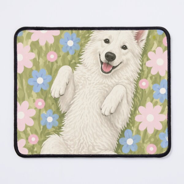 Item preview, White Swiss Shepherd Dog Illustration | Majestic and Loyal White Swiss Shepherd Art designed and sold by GoodyPaws.