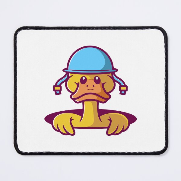 Item preview, Confused Duck with Blue Helmet designed and sold by anthonyplynch.
