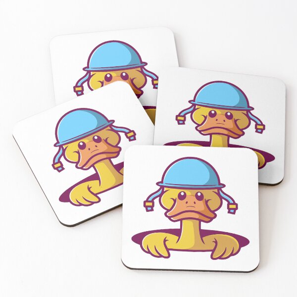 Item preview, Confused Duck with Blue Helmet designed and sold by anthonyplynch.