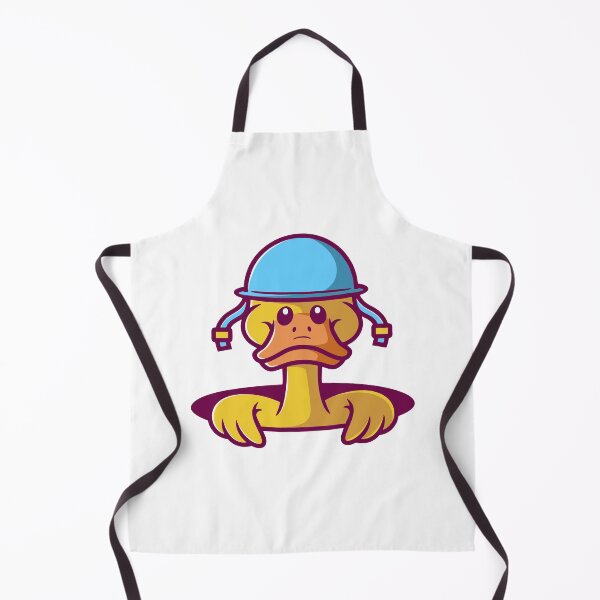 Item preview, Confused Duck with Blue Helmet designed and sold by anthonyplynch.