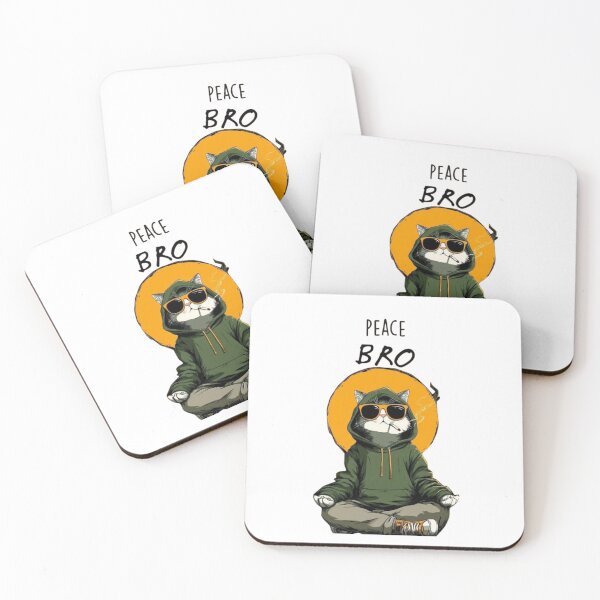 Item preview, peace bro cat designed and sold by IAtreusI.