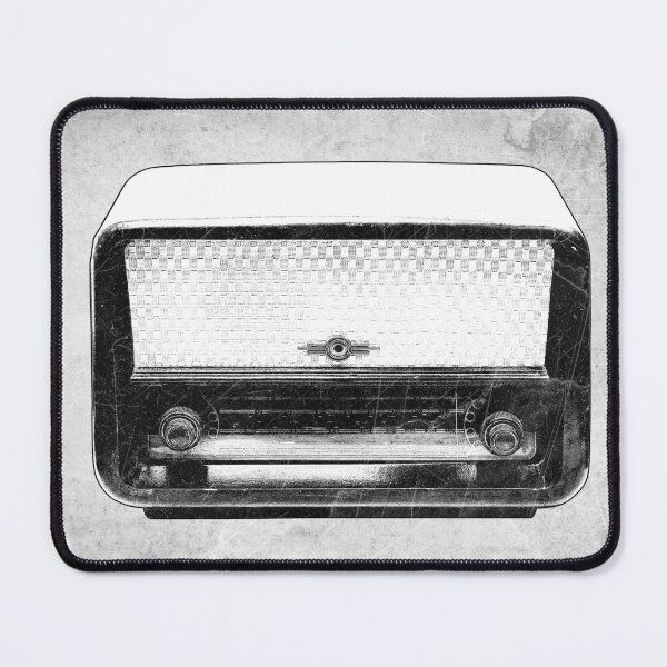 Item preview, Vintage Tabletop Radio: Mid Century Dark Retro Nostalgia designed and sold by Ghoul Enterprises.