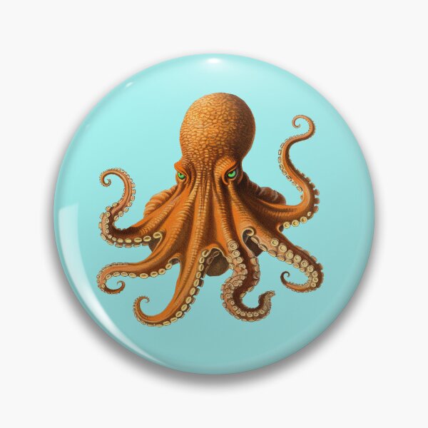 Item preview, Scary Orange Octopus Sea Monster designed and sold by Chris Winn.