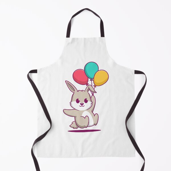 Item preview, Cute Bunny Flying with Balloons designed and sold by anthonyplynch.
