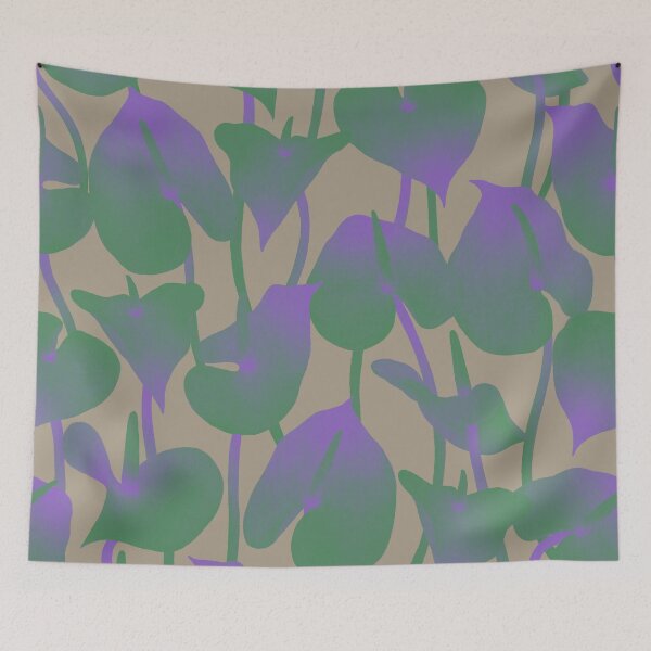 Item preview, Purple anthuriums · Floral background designed and sold by dacoparo.