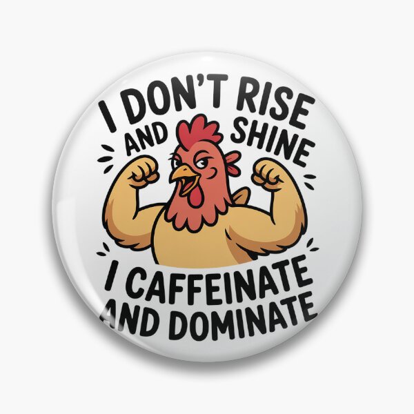 Item preview, I Don’t Rise And Shine I Caffeinate And Dominate designed and sold by theartfulaspie.