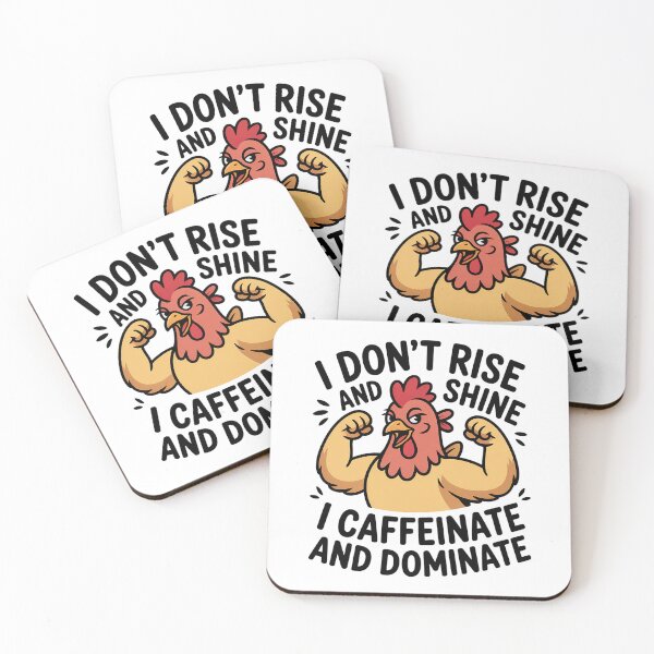 Item preview, I Don’t Rise And Shine I Caffeinate And Dominate designed and sold by theartfulaspie.