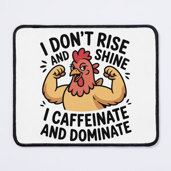 Item preview, I Don’t Rise And Shine I Caffeinate And Dominate designed and sold by theartfulaspie.