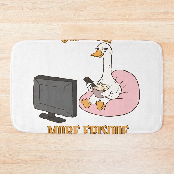 Item preview, Just One More Episode Funny Duck Binge Watching Design designed and sold by QuirkyCloud Designs.