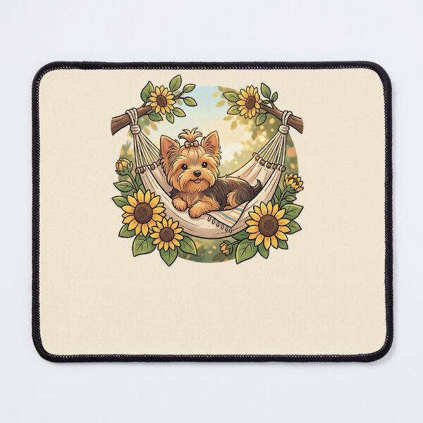 Item preview, Copy of Cute Yorkie Mom Sunflower Cozy Puppy Illustration designed and sold by MythicCotton.