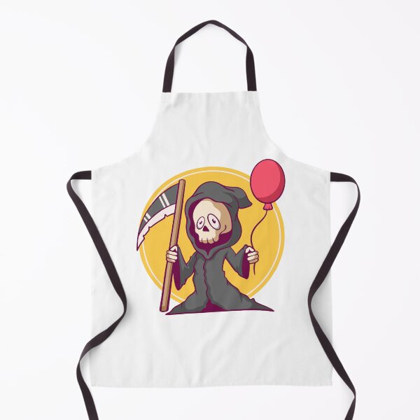 Item preview, Cute Grim Reaper Holding Red Balloon designed and sold by anthonyplynch.
