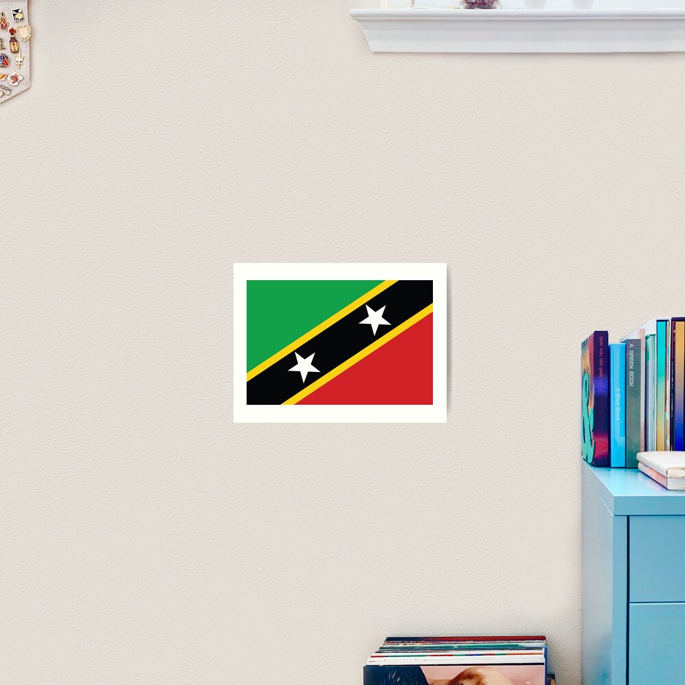 "St Kitts and Nevis National Flag" Art Print for Sale by identiti