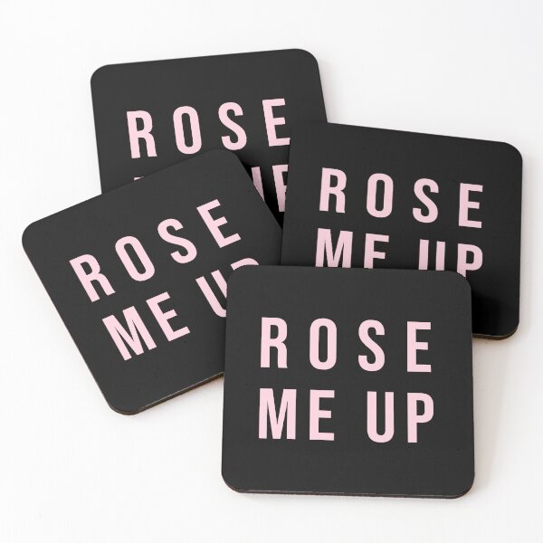 Item preview, Rose Me Up Pink Typography Quote designed and sold by LekkieStudioArt.
