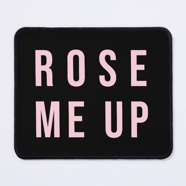 Item preview, Rose Me Up Pink Typography Quote designed and sold by LekkieStudioArt.