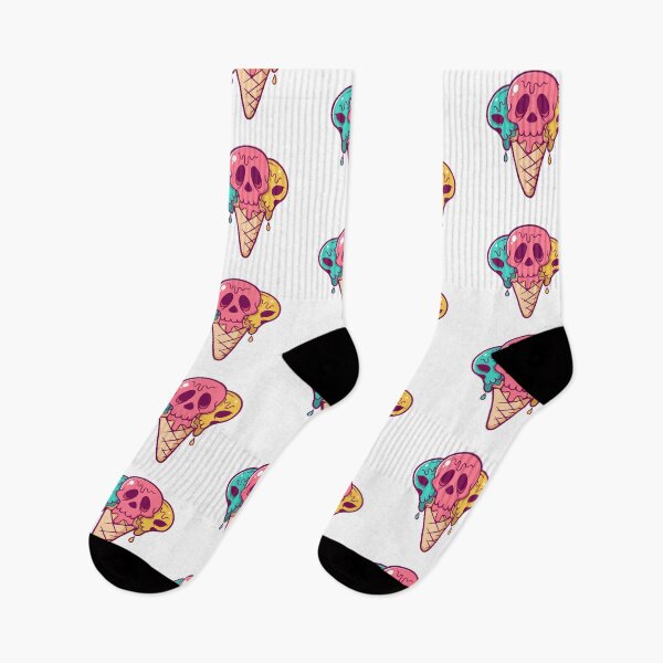 Item preview, Triple Skull Ice Cream Cone Pastel Goth designed and sold by anthonyplynch.