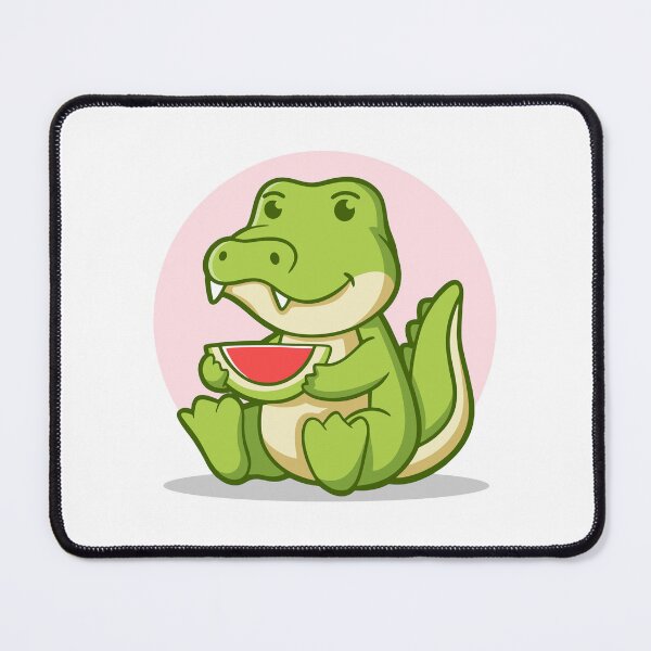 Item preview, Cute Baby Crocodile Eating Watermelon designed and sold by anthonyplynch.
