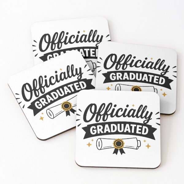 Item preview, Officially Graduated – Graduation Milestone Quote designed and sold by Gift Phrase Studio.