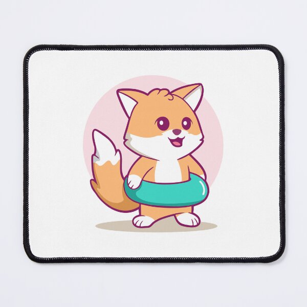 Item preview, Cute Summer Fox with Lifebuoy designed and sold by anthonyplynch.