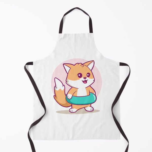 Item preview, Cute Summer Fox with Lifebuoy designed and sold by anthonyplynch.