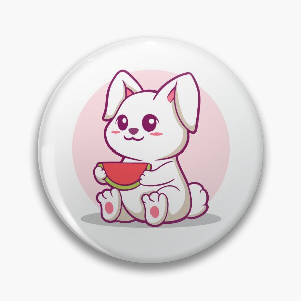 Item preview, Adorable White Bunny Watermelon Snack designed and sold by anthonyplynch.
