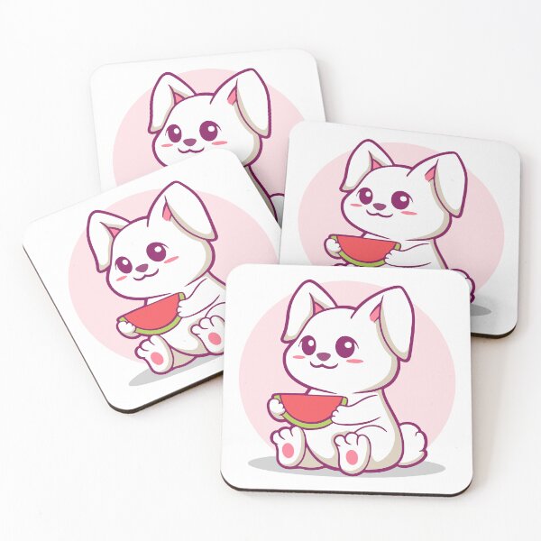 Item preview, Adorable White Bunny Watermelon Snack designed and sold by anthonyplynch.