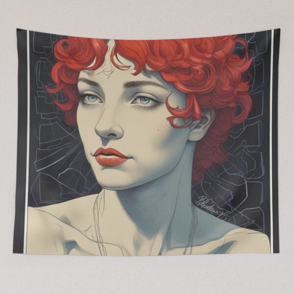 Item preview, Red-Haired Woman  designed and sold by Bleudawn7.