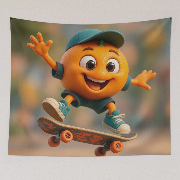 Item preview, Skater Tangerine designed and sold by Sillytoe.