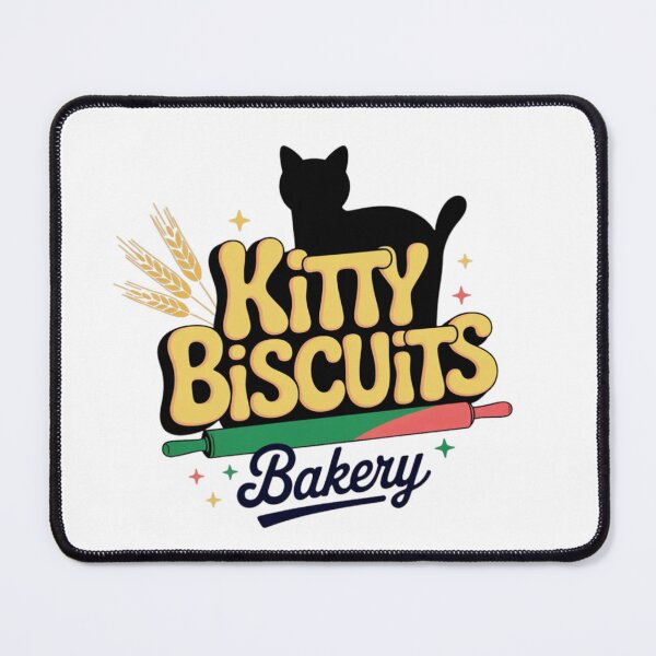 Item preview, Kitty Biscuits Bakery Retro Cat Kneading Sarcastic T-Shirt designed and sold by MerchlyMike.