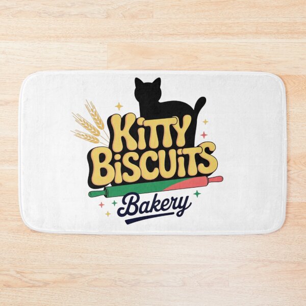 Item preview, Kitty Biscuits Bakery Retro Cat Kneading Sarcastic T-Shirt designed and sold by MerchlyMike.