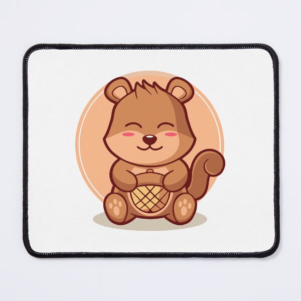 Item preview, Cute Squirrel Holding Big Acorn Kawaii Animal designed and sold by anthonyplynch.