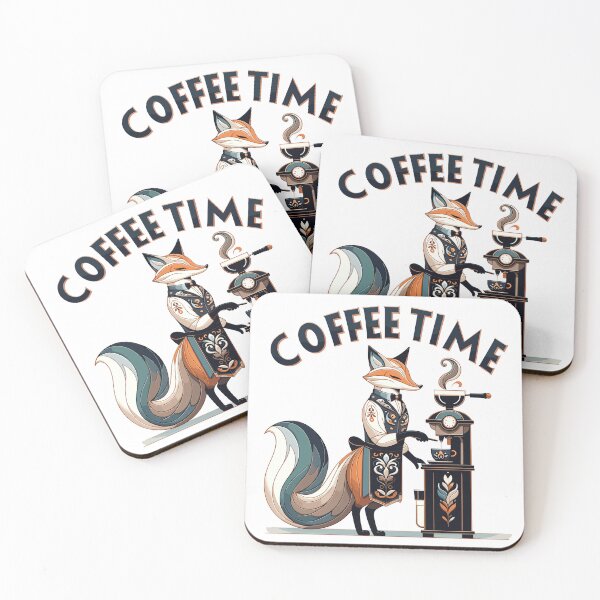 Item preview, Coffee Time Fox Barista Coffee Lover Design designed and sold by CyfroweMysli.