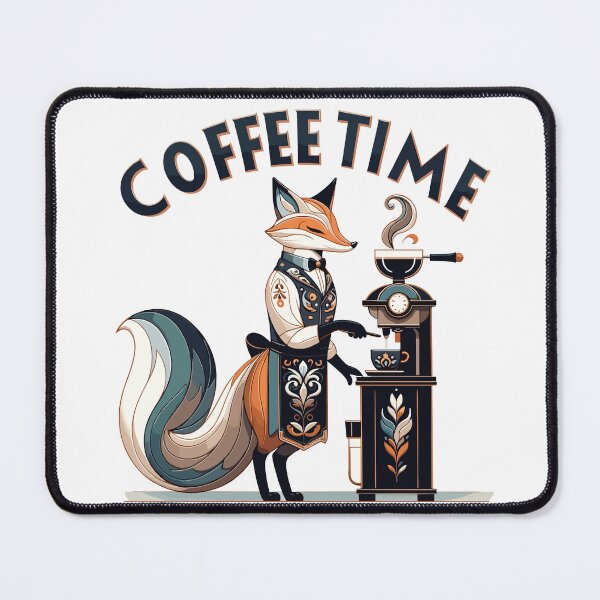 Item preview, Coffee Time Fox Barista Coffee Lover Design designed and sold by CyfroweMysli.