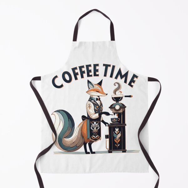 Item preview, Coffee Time Fox Barista Coffee Lover Design designed and sold by CyfroweMysli.