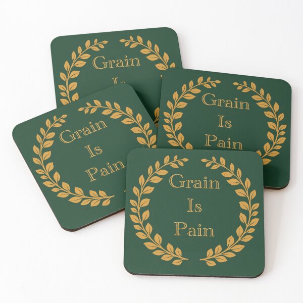 Item preview, “Grain Is Pain” Celiac’s Disease Gold Wheat Laurel designed and sold by Vileprint.
