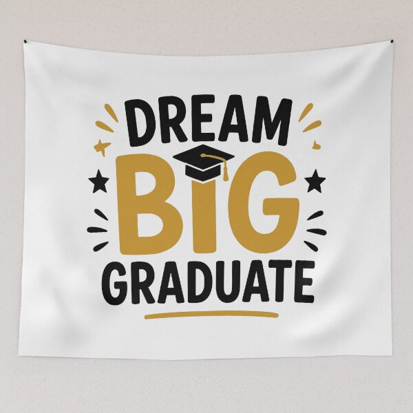 Item preview, Dream Big Graduate – Inspirational Graduation Quote designed and sold by Gift Phrase Studio.
