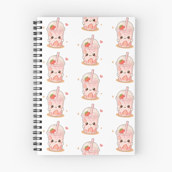 Item preview, Kawaii strawberry milk cute drink designed and sold by Design by Sara.