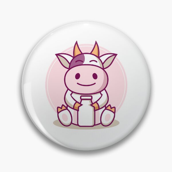 Item preview, Cute Baby Cow Holding Milk Bottle Illustration designed and sold by anthonyplynch.