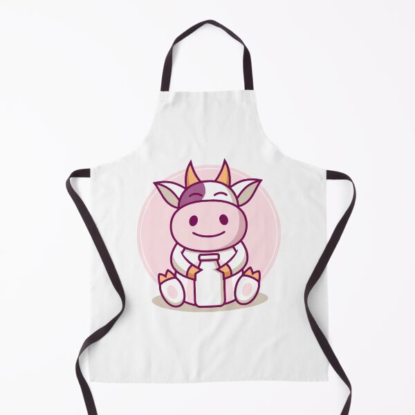 Item preview, Cute Baby Cow Holding Milk Bottle Illustration designed and sold by anthonyplynch.