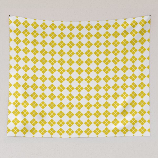 Item preview, Yellow & white geometric seamless pattern designed and sold by Mint + Midnight.