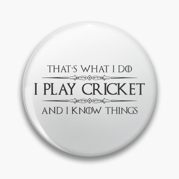 Item preview, I Play Cricket and I Know Things - Funny Cricket Player and Coach Gifts for Cricketer designed and sold by merkraht.
