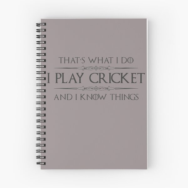 Item preview, I Play Cricket and I Know Things - Funny Cricket Player and Coach Gifts for Cricketer designed and sold by merkraht.